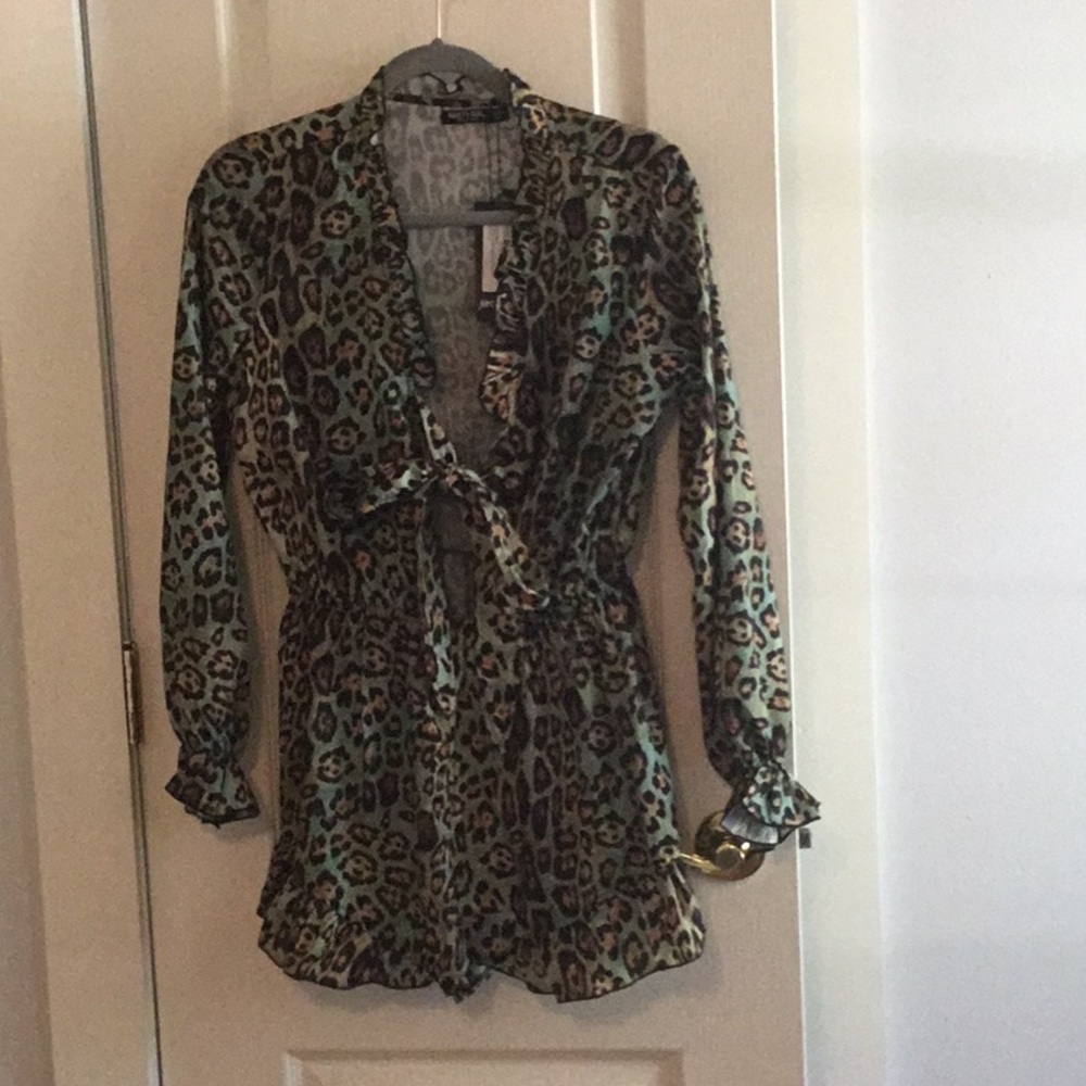 Leopard romper
